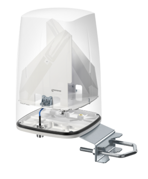 Antenna omnidirectional wide band LTE MIMO 2x2, 600-6000MHz, integrated Nf,