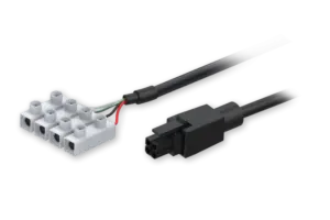 Power cable wit 4-way screw terminal