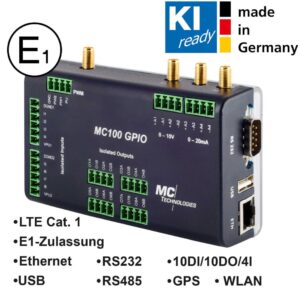 MC100 Gateway GPIO GPS/WLAN E1